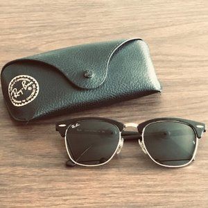 Ray-Ban Clubmaster Black & Gold Sunglasses